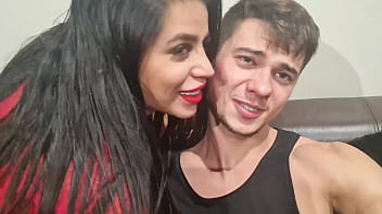 Fucking a busty latina with people behind me in the studio