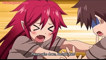 Hentai vamp girl sucks off guy