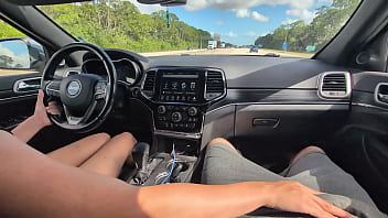 Rubbing his cock in his shorts in public