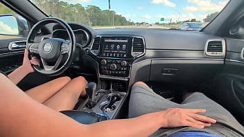 Rubbing his cock in his shorts in public