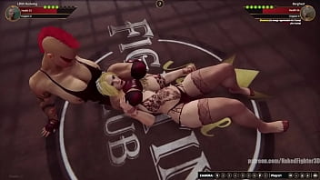 Lillith vs barghest nf3d video game kinky combat