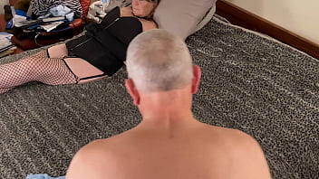 Horny old granny gives great blowjob