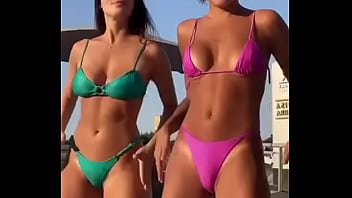 Big boobs model dancing a lot