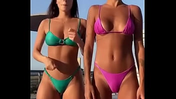 Big boobs model dancing a lot