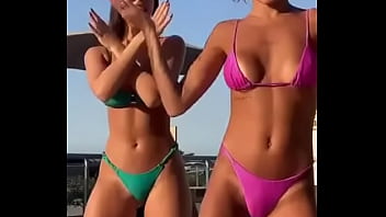 Big boobs model dancing a lot