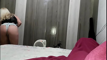 Hot maid fucks her boss while the boss leaves