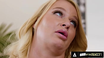 Wild teen gets face fucked by her busty stepmom