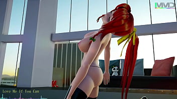 【mmd】 東方 紅美鈴 水着ダンス