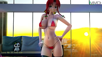 【mmd】 東方 紅美鈴 水着ダンス 【mmd】 東方 紅美鈴 水着ダンス