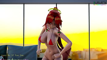 【mmd】 東方 紅美鈴 水着ダンス