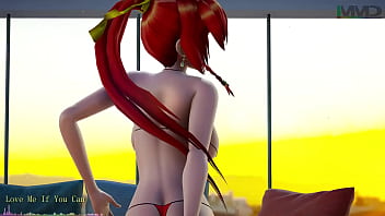 【mmd】 東方 紅美鈴 水着ダンス