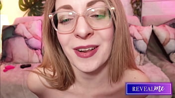 Revealme horny milf in green lingerie spreads pussy and ass for dildo play