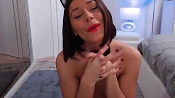 Hot brunette and a rub only on the sound of the money