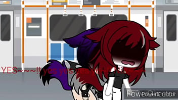 Gacha sex chica gato follada en transporte publico