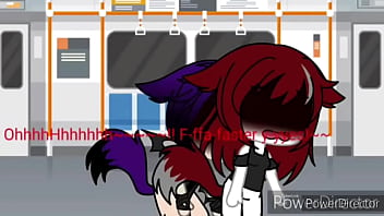 Gacha sex chica gato follada en transporte publico