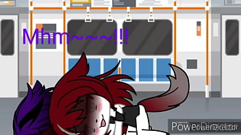 Gacha sex chica gato follada en transporte publico