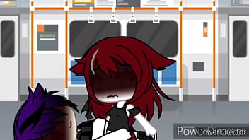 Gacha sex chica gato follada en transporte publico