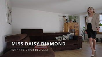 Business women masturbates on client date