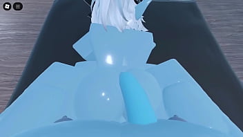 Two blue demons fucking