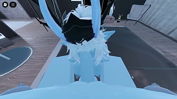 Two blue demons fucking