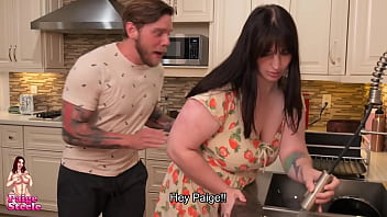 Rough wet kitchen sex