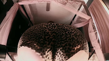 Standing waxed pussy vibe