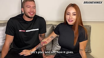 Beautiful redhead white girl gives me a hot interview