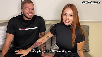 Beautiful redhead white girl gives me a hot interview