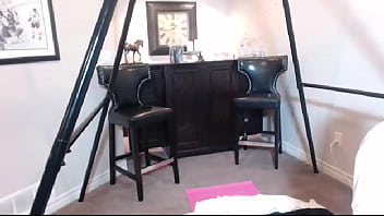 Maxine x takes that long dildo inside her oriental pussy slit