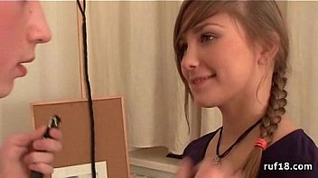Super fine amateur teen gets hard sex