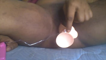 The hard great orgasm from a dildo