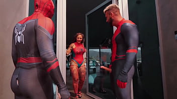 Huge booty spider girl gets hard rough dp after comic convention mandi cat alfie steve rickz