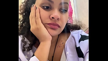 Gassy milk intolerant girl on the toilet and farting