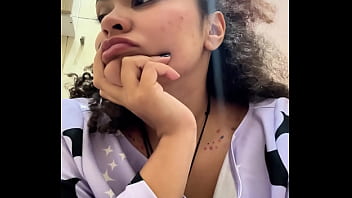 Gassy milk intolerant girl on the toilet and farting