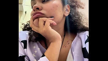 Gassy milk intolerant girl on the toilet and farting