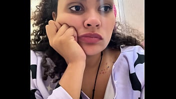 Gassy milk intolerant girl on the toilet and farting