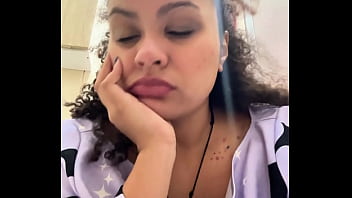 Gassy milk intolerant girl on the toilet and farting