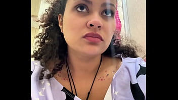 Gassy milk intolerant girl on the toilet and farting