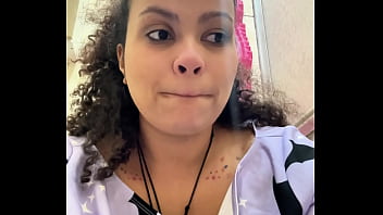 Gassy milk intolerant girl on the toilet and farting