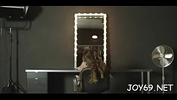 Solo beauty stimulates tits and twat