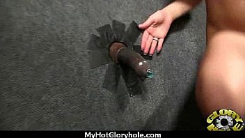 Horny Lady Enjoys Gloryhole Cocksucking Interracial 12 thumbnail