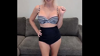 Retro bikini and white toes