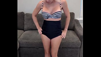 Retro bikini and white toes