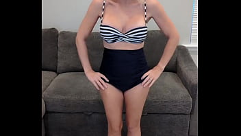 Retro bikini and white toes