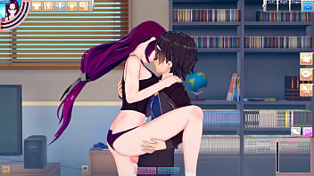 Koikatsu anime girl bangs hentai guy