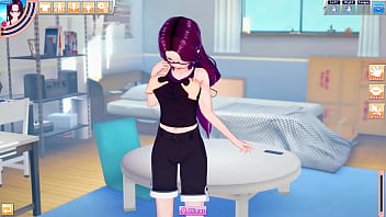 Koikatsu anime girl bangs hentai guy