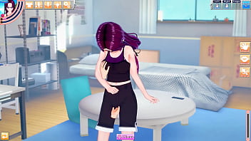 Koikatsu anime girl bangs hentai guy