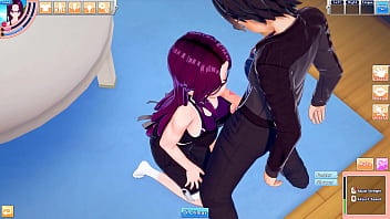 Koikatsu anime girl bangs hentai guy