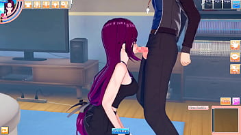 Koikatsu anime girl bangs hentai guy