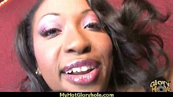 Hot couple having oral sex in gloryhole interracial 28